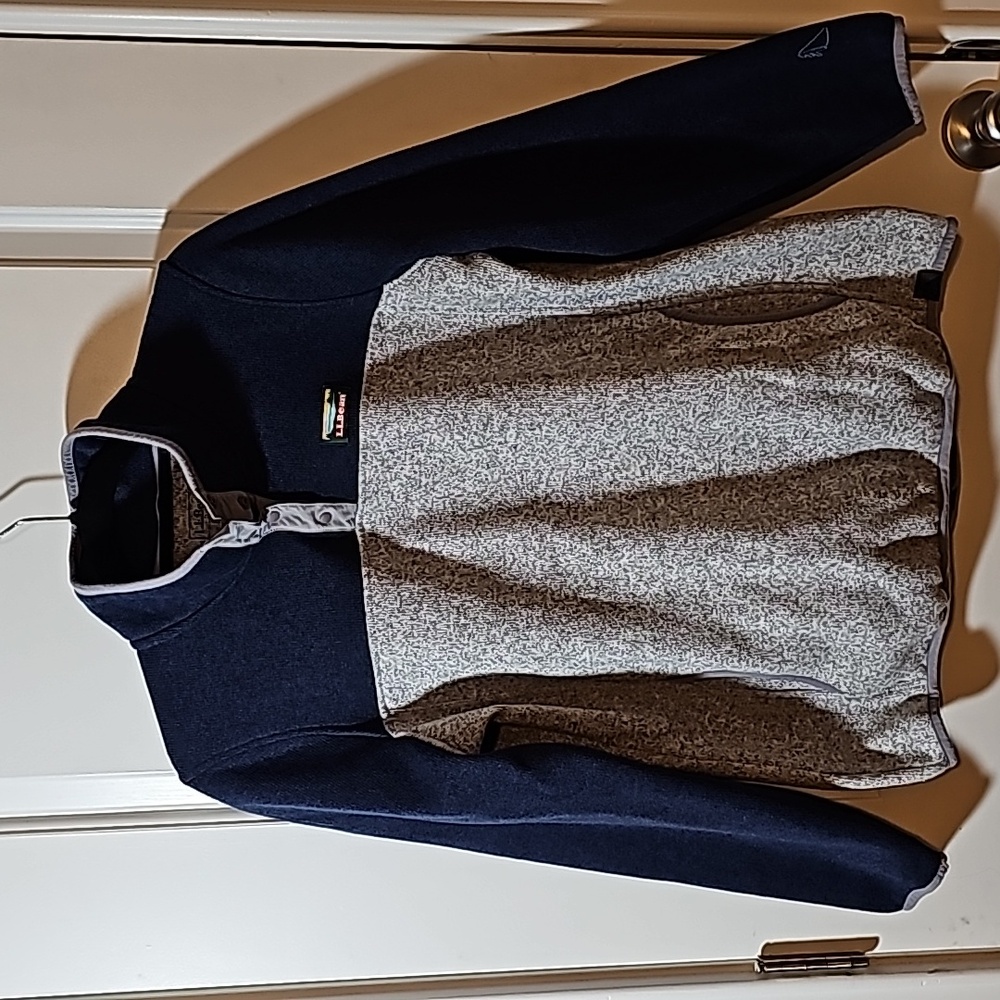 LL Bean Womens Sweater Fleece Pullover